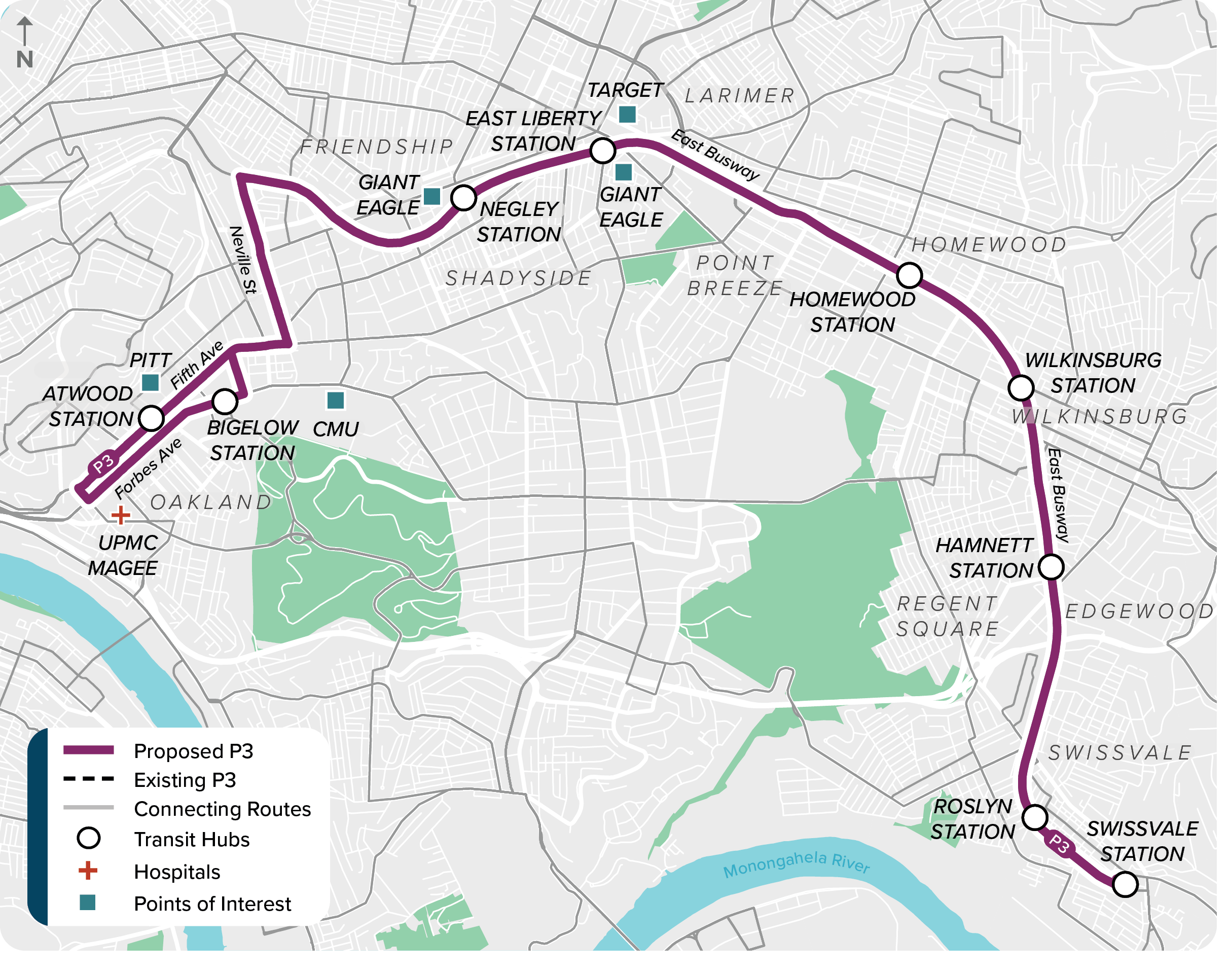Proposed Route P3