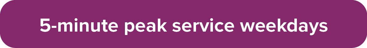 5-Minute Peak Service Weekdays