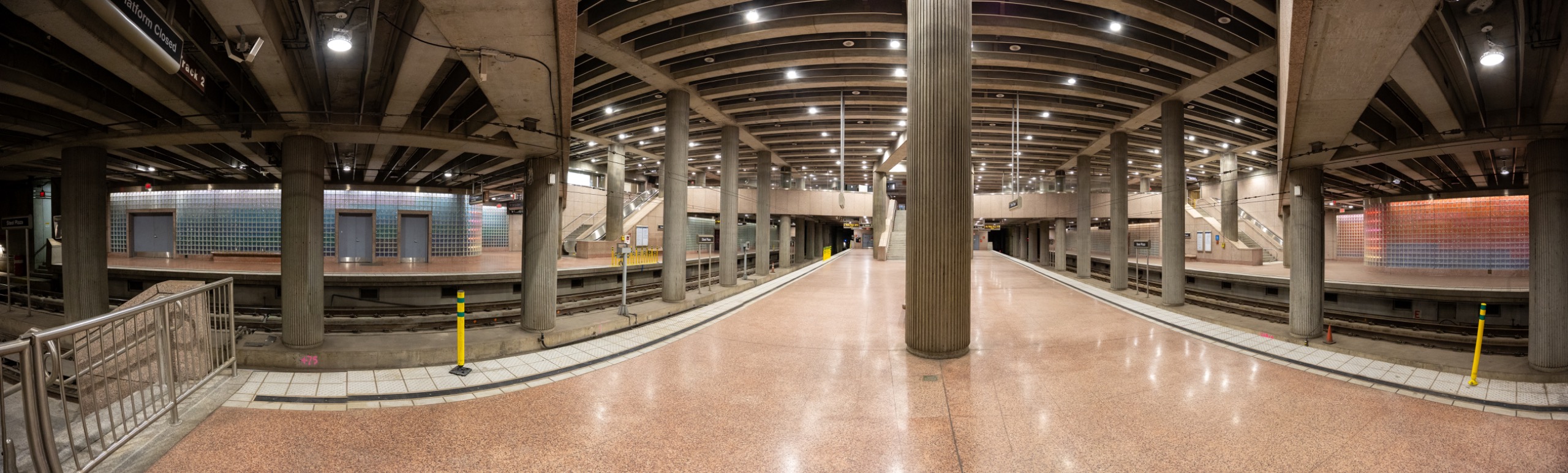 Steel Plaza art installation by Jane Haskell