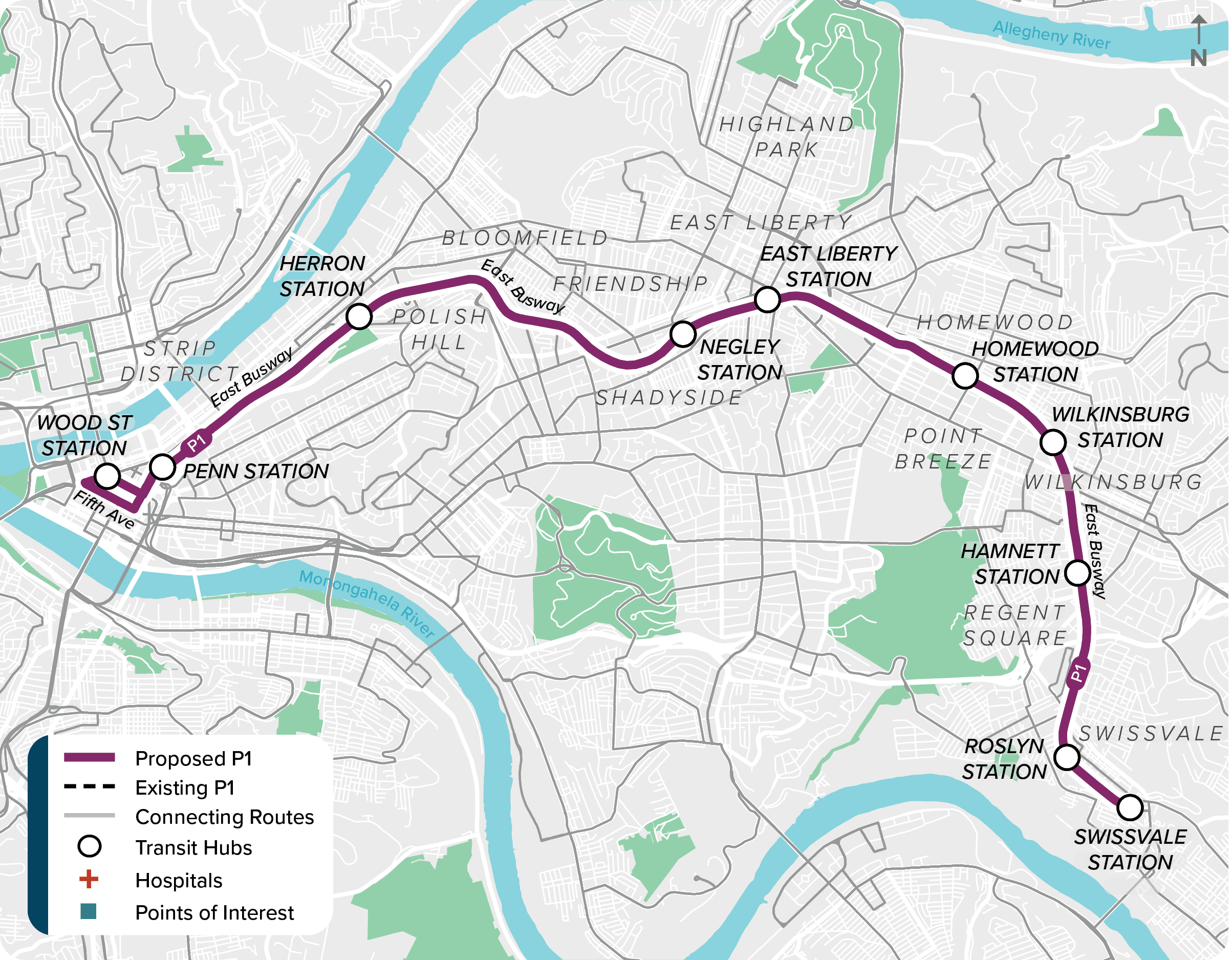 Proposed Route P1