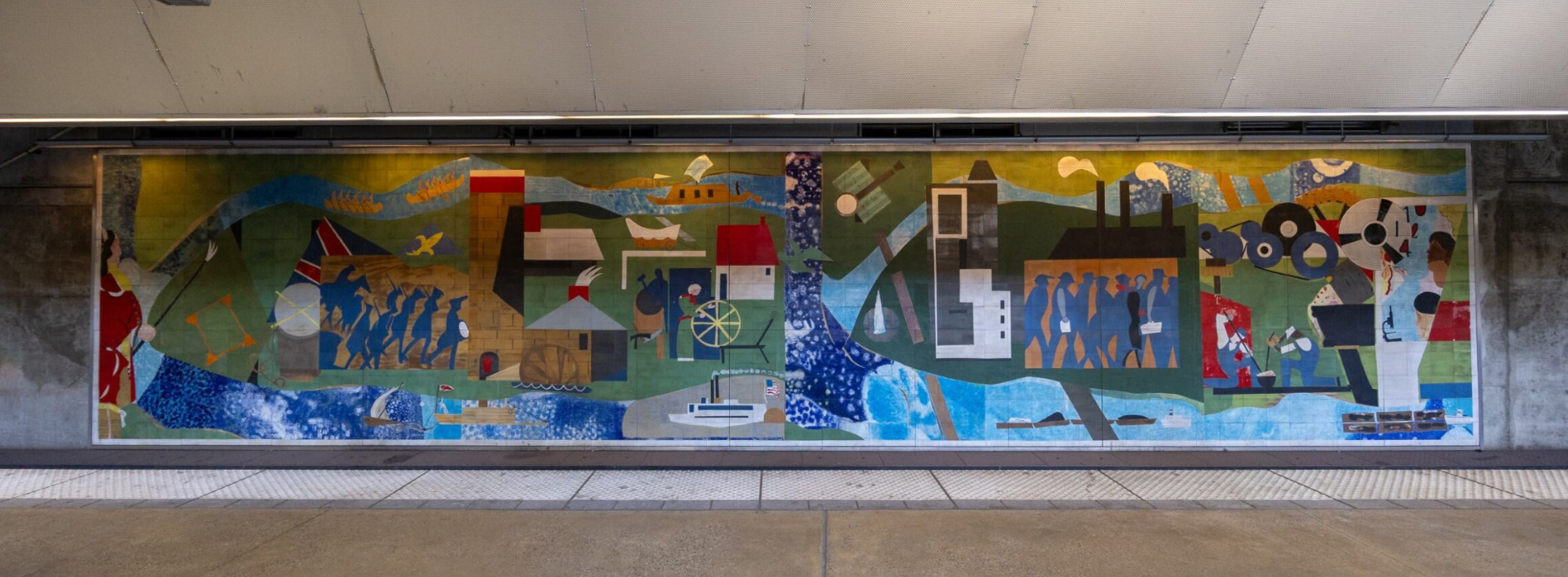 Picture of Pittsburgh Recollections, work by Romare Bearden 